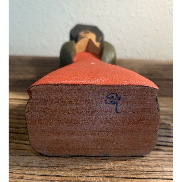 Benedito José Dos Santos Brazil Wood Block Carved Religious Figurine - Picture 6 of 11